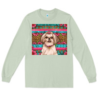Matcha shih tzu floral tumbler Long Sleeve Tee - Artiststas