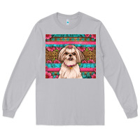 Moon Dust shih tzu floral tumbler Long Sleeve Tee - Artiststas