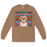 Toasted Coconut shih tzu floral tumbler Long Sleeve Tee - Artiststas