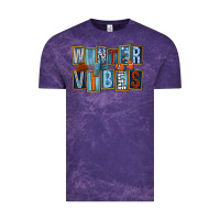 Cloud Purple winter vibes Vintage Tee - FaDigitalArtStudio
