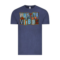 Vintage Denim winter vibes Vintage Tee - FaDigitalArtStudio