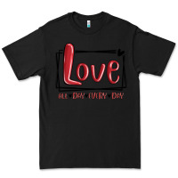 Black love all day every day hearts Premium Tee - MaliasSmallBusiness