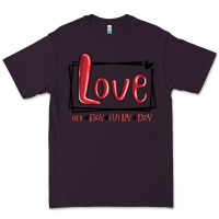 Plum love all day every day hearts Premium Tee - MaliasSmallBusiness