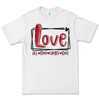 White love all day every day hearts Premium Tee - MaliasSmallBusiness