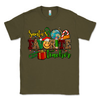 Army Green santa's favorite teacher Classic Tee - AdoDesignShop