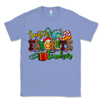 Colony Blue santa's favorite teacher Classic Tee - AdoDesignShop