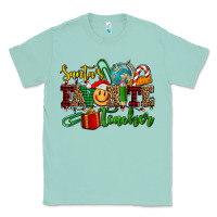 Seafoam santa's favorite teacher Classic Tee - AdoDesignShop