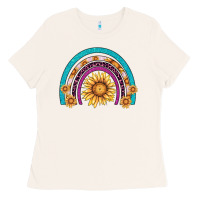 Bone rainbow sunflower Ladies Tee - AdoDesignShop