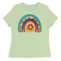Matcha rainbow sunflower Ladies Tee - AdoDesignShop