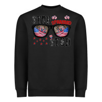 Black star spangled stup Heavyweight Sweatshirt - CowhideDigitalArt