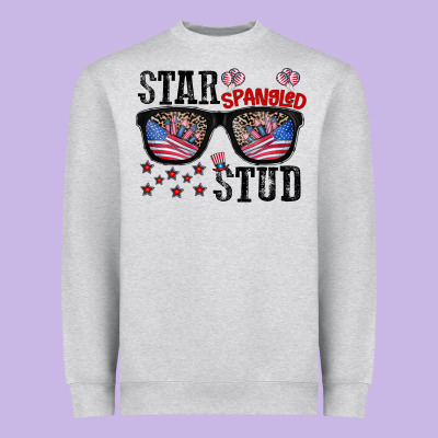 Star Spangled Stup Heavyweight Sweatshirt Designed By Cowhidedigitalart