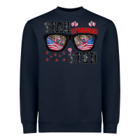 Navy star spangled stup Heavyweight Sweatshirt - CowhideDigitalArt