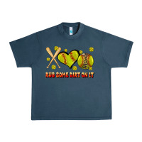 Midnight Navy rub some dirt on it softball Urban Heavy Tee - JahusDesignShop
