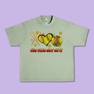 Rub Some Dirt On It Softball Urban Heavy Tee Designed By Jahusdesignshop