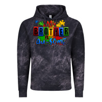 Cloud Black my brother is ausome autism Vintage Hoodie - Zillion Design Studio