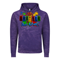 Cloud Purple my brother is ausome autism Vintage Hoodie - Zillion Design Studio