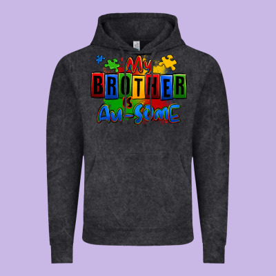 My Brother Is Ausome Autism Vintage Hoodie Designed By Zillion Design Studio