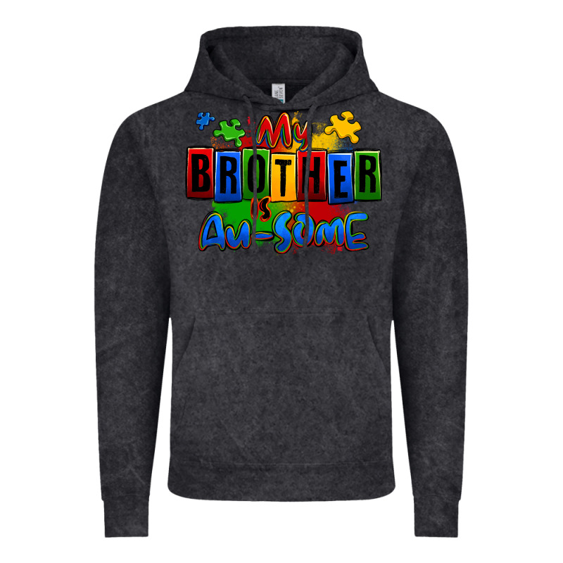 My Brother Is Ausome Autism Vintage Hoodie by Zillion Design Studio | Teevron