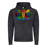 Vintage Black my brother is ausome autism Vintage Hoodie - Zillion Design Studio