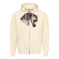 Sandshell Arabian Horse Zipper Hoodie - LillyAllenDesigns