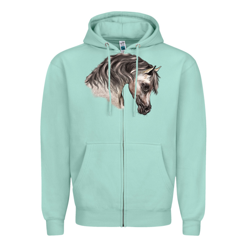 Arabian Horse Zipper Hoodie by LillyAllenDesigns | Teevron