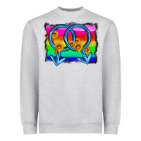 Heather Grey lgbtq gender gay symbol Heavyweight Sweatshirt - HRA Design Shop