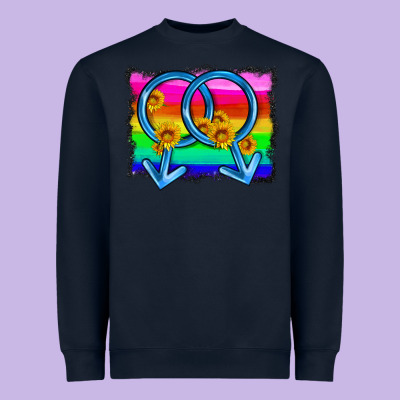 Lgbtq Gender Gay Symbol Heavyweight Sweatshirt Designed By Hra Design Shop