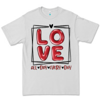 Dove Grey love all day every day Premium Tee - MaliasSmallBusiness