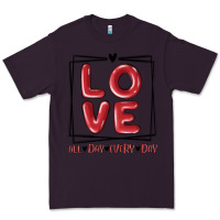 Plum love all day every day Premium Tee - MaliasSmallBusiness