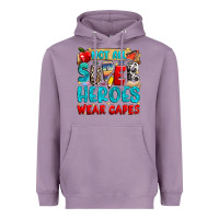 Lavender not all super heroes wear capes Heavyweight Hoodie - NancyCooperArtShop