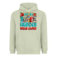 Matcha not all super heroes wear capes Heavyweight Hoodie - NancyCooperArtShop
