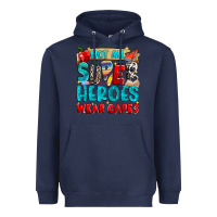Navy not all super heroes wear capes Heavyweight Hoodie - NancyCooperArtShop