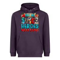 Plum not all super heroes wear capes Heavyweight Hoodie - NancyCooperArtShop
