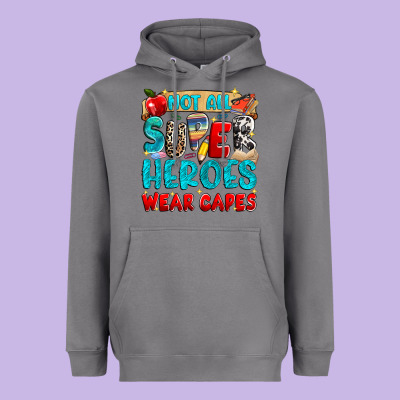 Not All Super Heroes Wear Capes Heavyweight Hoodie Designed By Nancycooperartshop