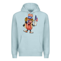 Blue Mist 4th of july hot dog Premium Hoodie - BarkalooDesign