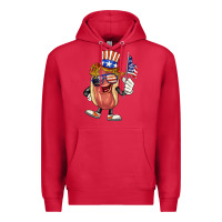 Cardinal 4th of july hot dog Premium Hoodie - BarkalooDesign