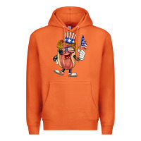 Carrot 4th of july hot dog Premium Hoodie - BarkalooDesign