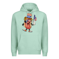 Seafoam 4th of july hot dog Premium Hoodie - BarkalooDesign