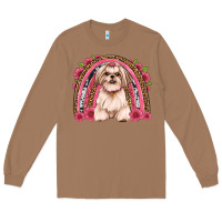 Toasted Coconut shih tzu floral rainbow Long Sleeve Tee - Artiststas