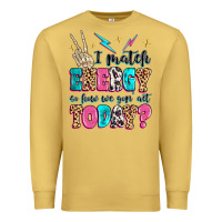 Antique Gold i match energy so how we gon' act today Premium Sweatshirt - MaliasSmallBusiness
