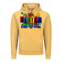 Vintage Mustard my sister is ausome autism Vintage Hoodie - Zillion Design Studio