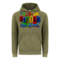 Vintage Olive my sister is ausome autism Vintage Hoodie - Zillion Design Studio