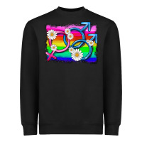 Black lgbtq gender bisexuality symbol Heavyweight Sweatshirt - HRA Design Shop