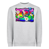 Heather Grey lgbtq gender bisexuality symbol Heavyweight Sweatshirt - HRA Design Shop