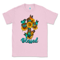 Bubblegum Pink cross with butterfly blessed Classic Tee - BundleAndBundleShop