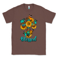 Chestnut cross with butterfly blessed Classic Tee - BundleAndBundleShop