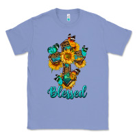 Colony Blue cross with butterfly blessed Classic Tee - BundleAndBundleShop