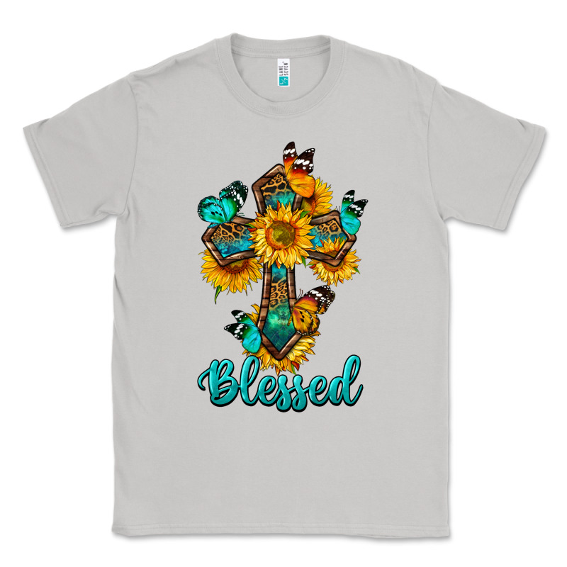 Cross With Butterfly Blessed Classic Tee by BundleAndBundleShop | Teevron