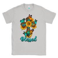 Moon Dust cross with butterfly blessed Classic Tee - BundleAndBundleShop