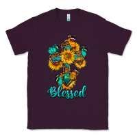 Plum cross with butterfly blessed Classic Tee - BundleAndBundleShop